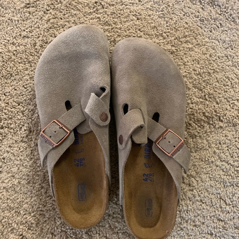 Birkenstock Boston clogs worn twice